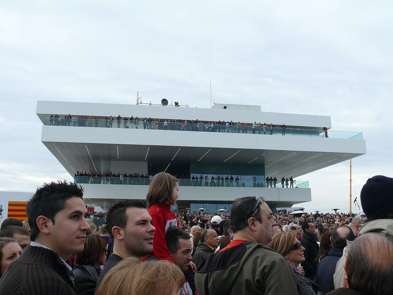 Crowd at an event at Veles e Vents, Valencia